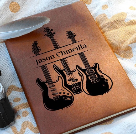 Lyric Journal, Personalized Musician Gift, Song Writer Lyric Notebook, Music Notebook Songwriting, Guitar, Custom Songwriters Notebook