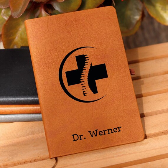 Personalized Chiropractor Notebook, Chiropractor Journal, Chiropractor Thank You Gift, Osteopathy, Chiropractor Team Gif Chiropractic Decor,