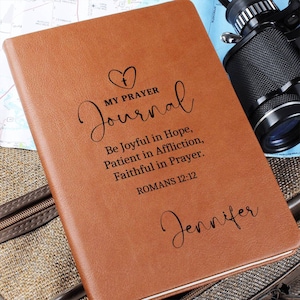 Diario de oración personalizado para mujeres, obsequios cristianos, diario religioso, regalo de amigos de la iglesia, diario de estudio bíblico