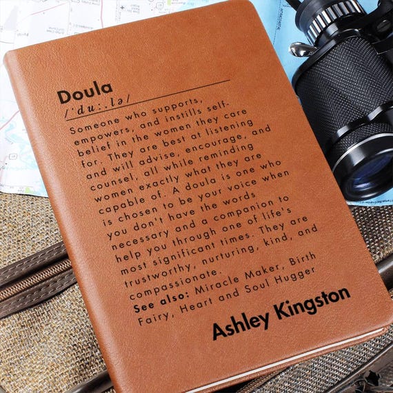 Personalized Doula Definition Journal, Doula Gift, Birth Coach Gift, Midwife Gift, Best doula ever, Labor and Delivery Nurse gift
