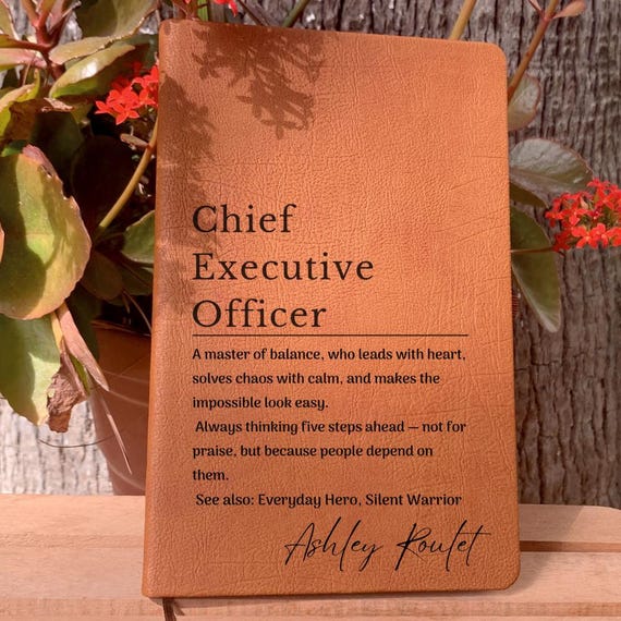 Chief Executive Officer Definition Journal, Ceo Birthday Gift, Ceo Thank You Gift, Ceo Retirement Notebook, Appreciation Gift