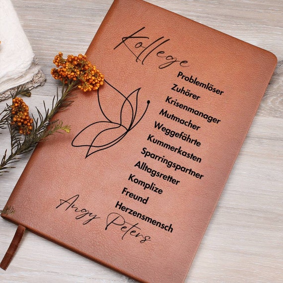Personalisierter Kollege Geschenk, Kollegin Danke Sagen, Kollege Geburstag, Kollege Definition Notizbuchdruck