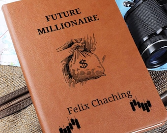 Zukünftiger Millionär-Handelsgeschenk, Tagebuch, Journal für Trader, Geschenk für Trader-Investoren, Wall-Street-Geschenk, Börse, Daytrader-Notizbuch
