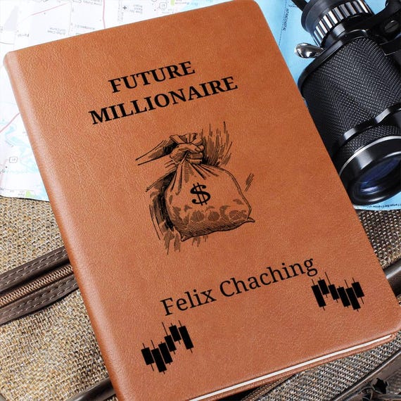 Future Millionaire Trading Gift, Cryptocurrency Journal, Gift for Traders Investors, Wall Street Gift, Stock Exchange, Day Trader Notebook