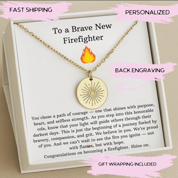 New Firefighter Gift Her, Graduation Gift for New Firefighter, Fire Academy Gift Her, Female New Firefighter, Graduation Gift for Her