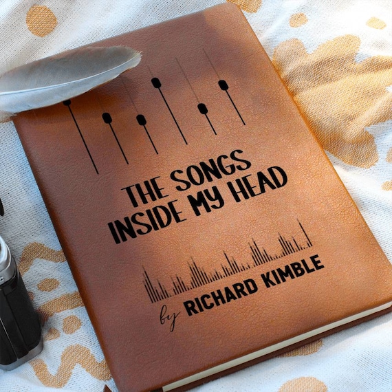 The Songs inside my Head Song Writer Journal, Recording Lyrical Writer Journal, Music Gift, Musician Birthday Gift, Songs Inside My Head