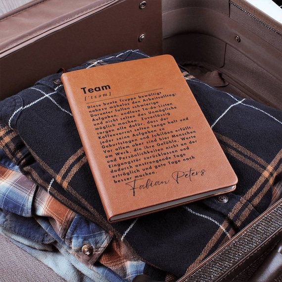 Personalisierter Notizbuchdruck Team, Team Danke Sagen, Team Geschenk,