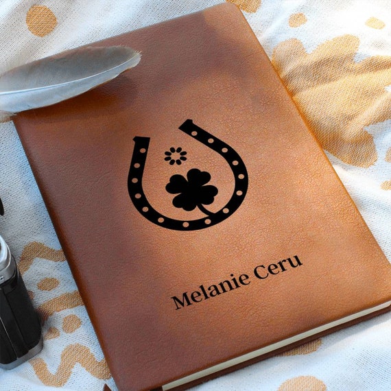 Horseshoe Luck Journal  Horse Lover Gift, Horse Rider Gift, Trainer Thank You Gift