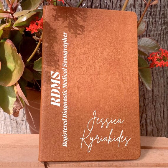 Personalized RDMS Notebook, Personalized Sonographers Journal, Medical Students Gift, Ultrasound Tech Gifts, RDMS Sonography Student Gift