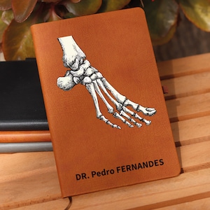 Gepersonaliseerde podotherapeut cadeau, podotherapeut dagboek, nieuwe voetarts, podotherapeut bedankcadeau, podotherapie geschenken