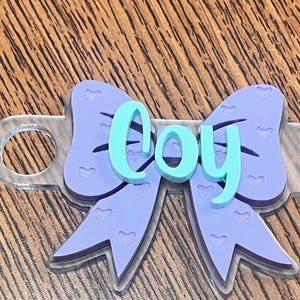 Custom Bow-Themed Stanley Topper - Personalized Tumbler Accessories - Cute Stanley Cup Accessory, Gift for Moms, and Bow Lovers