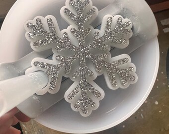Snowflake Stanley Tumbler Topper: Winter Trink Zubehör