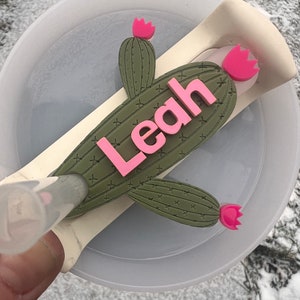 Cactus Stanley Topper: Acrylic Cup Plate, Boho Accessory