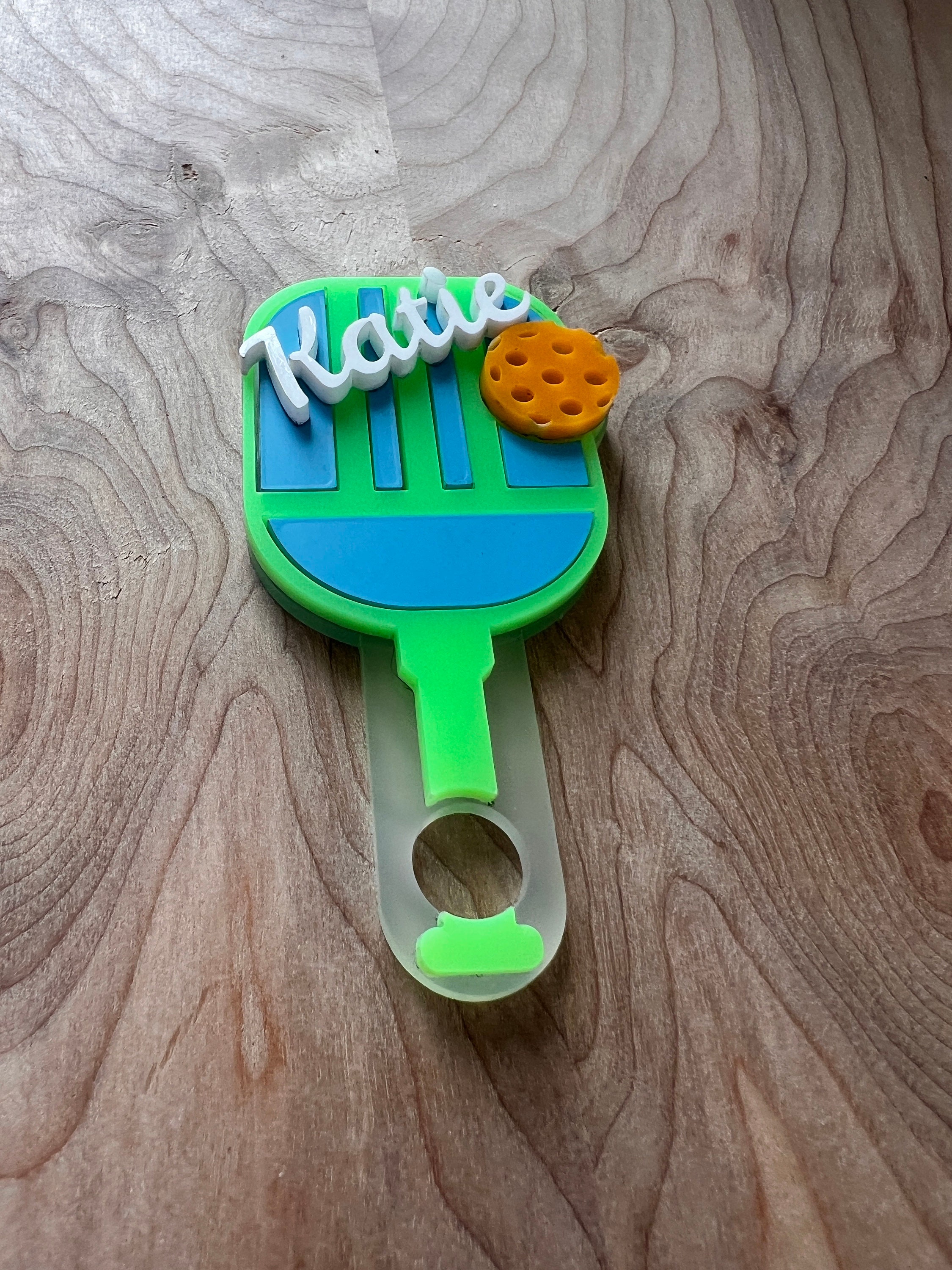 Personalized Pickleball Tumbler Topper - Unique Sports Drink Lid for Pickleball Enthusiasts