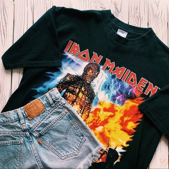 VINTAGE 2000 Iron Maiden Band Concert T Shirt Size