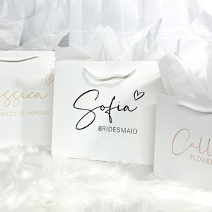 Personalised Wedding Gift Bag, Bridesmaid Bag, Bridesmaid Gift Bag, Gift Bag for Wedding, Bride Gift Bag, Wedding Gift, Personalised Bag image 1