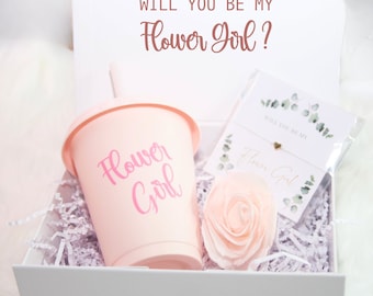 Flower Girl Proposal Box, Filled Flower Girl Proposal Box, Flower Girl Gift, Flower Girl Box, Will You Be My Flower Girl, Personalised Box