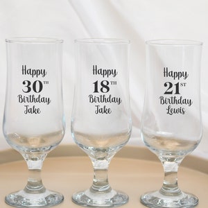 Personalisiertes Pintglas, Bierglas, 18. Geburtstagsgeschenk, 18. Bierglas, 21. Geburtstags-Bierglas, 21. Geburtstagsgeschenk für ihn, Geschenk für ihn