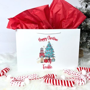 Bolsa de regalo de Navidad personalizada, Bolsa de regalo de Navidad, Bolsas de regalo de Navidad para niños, Bolsas de regalo personalizadas, Regalo de Navidad personalizado, Bolsas de regalo