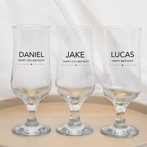 Personalisiertes Pintglas, Bierglas, 18. Geburtstagsgeschenk, 18. Bierglas, 21. Geburtstags-Bierglas, 21. Geburtstagsgeschenk für ihn, Geschenk für ihn