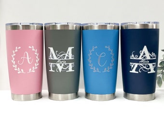 Personalised Travel Mug, MonogramTumbler, Travel Mug, Coffee Mug, Insulated Coffee Mug, Insulated Tumbler, Personalised Mug, Gift for Him