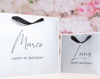 Personalised Birthday Gift Bag for Him, Birthday Gift for Him, Birthday Bags For Boy, Birthday Bags, Dad Gift Bag, Personalised Bag