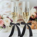 Personalised Champagne Flutes for Bridesmaid Proposal, Bridesmaid Gift,  Will You Be My Bridesmaid, Maid of Honour Gift, Wedding Party Glass