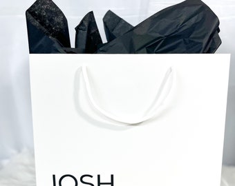 Personalised Wedding Gift Bag, Luxury UV Printed, Matt Laminated