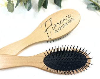 Personalised Hair Brush, Bridesmaid Gift, Bridesmaid Proposal, Maid of Honour Gift, Flower Girl Gift, Hen Party Fillers, Bridesmaid Box,