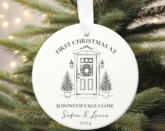Ornament eerste kerst in ons nieuwe huis, ornament eerste kerst nieuw huis, nieuw huis cadeau kerst, onze eerste kerstbal, 1e kerst