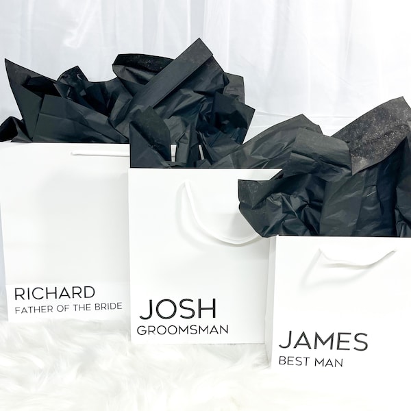 Wedding Gift Bags, Gift Bag for Him, Groom Gift Bag, Best Man Gift, Father of the Bride Gift, Personalised Gift Bag