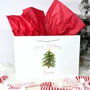 Bolsa de regalo de Navidad personalizada, Bolsa de regalo de Navidad, Bolsas de regalo de Navidad para niños, Bolsas de regalo personalizadas, Regalo de Navidad personalizado, Bolsas de regalo