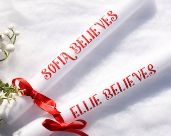 Christmas Eve Glow Stick, Christmas Eve Box Filler, Christmas Gift, Christmas Eve Box, Stocking Filler, Believe Gift, Personalised Christmas