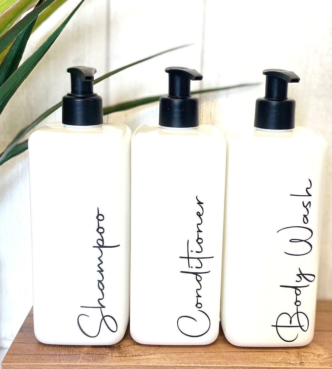 Shampoo and Conditioner Bottles Refillable Shampoo Bottles - Etsy