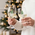 Personalised Christmas Tableware Glasses, Christmas Wine Glass, Christmas Tree