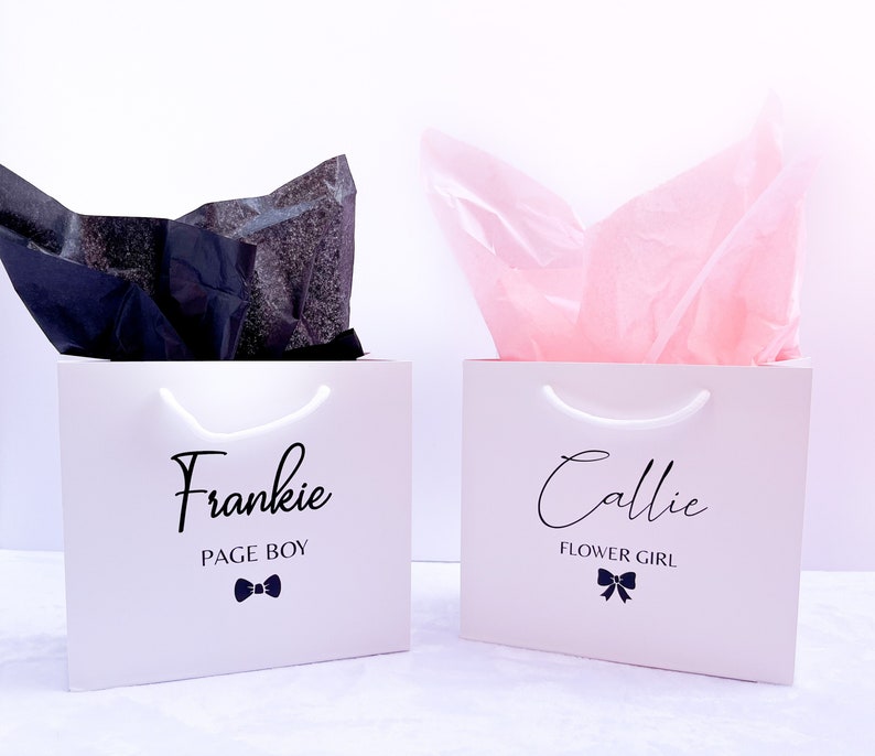Personalised Gift Bag Flower Girl Bag Page Boy Gift Set Etsy UK