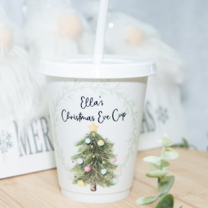 Personalised Christmas Children&#39;s Cup, Kids Xmas Cup, Personalised Kids Christmas Cup, Stocking Filler for Kids, Christmas Eve Box Fillers