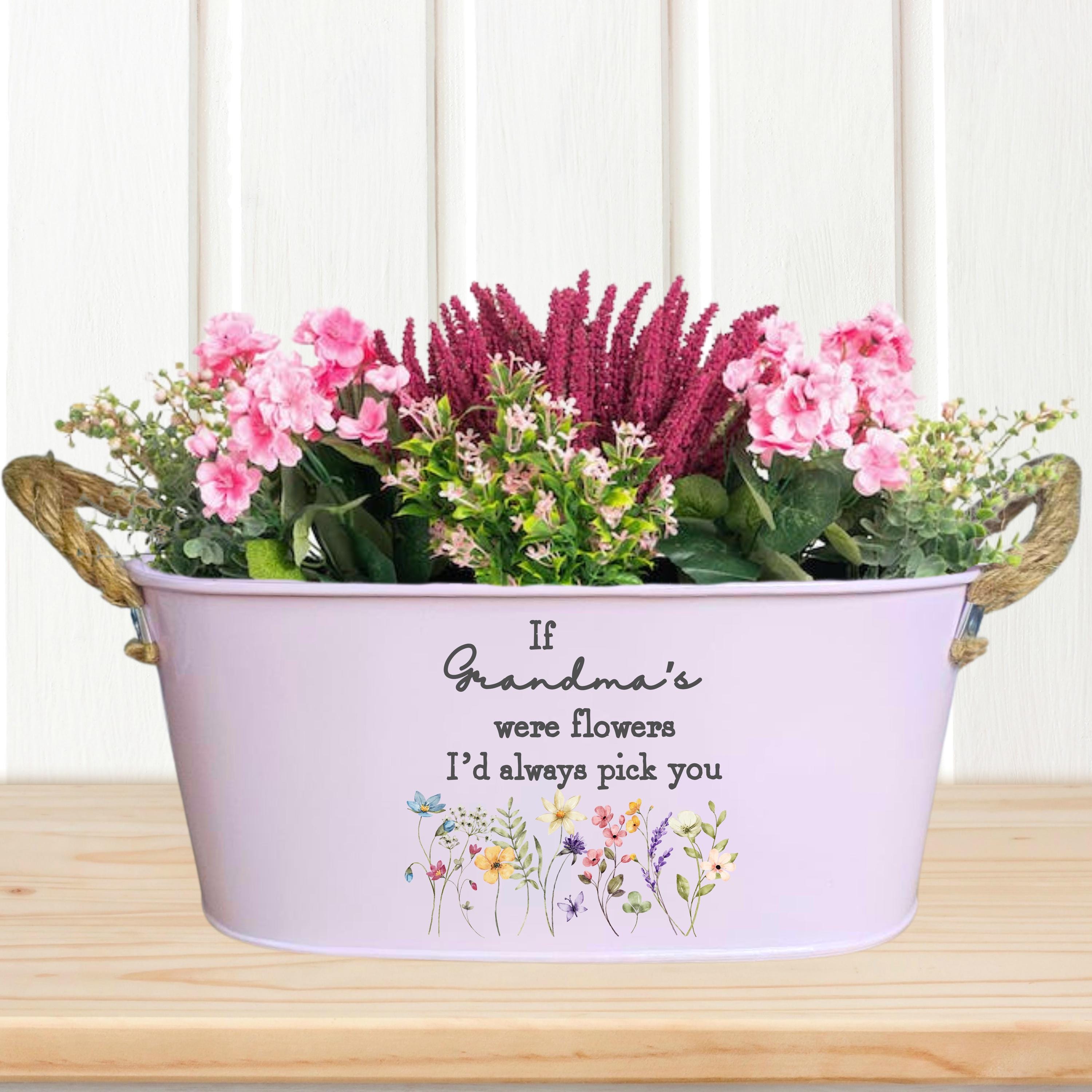 Geschenk für Nanny Geburtstag, Geschenk für Nanny Geburtstag, Blumentopf mit Gravur, Geschenk für Kindermädchen, Wenn Kindermädchen Blumentopf
