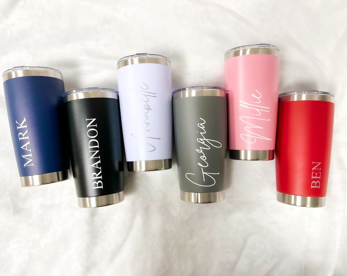 Personalised Tumbler, Insulated Thermos Coffee Mug, Travel Tumbler
