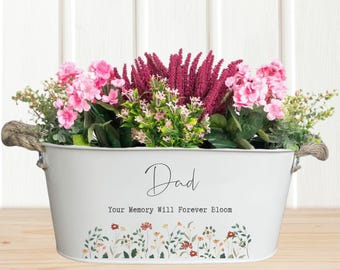 Maceta conmemorativa personalizada, regalo conmemorativo, maceta para cementerio, adorno para tumba, duelo, en memoria de un ser querido, maceta, macetero