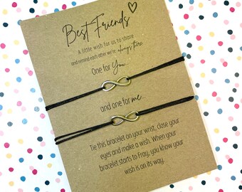 Chengxun Infinity Bracelet Endless Love Charm Adjustable Chain BFF Gift Chengxun Infinity Bracelet Endless Love Charm Adjustable Chain BFF Gift