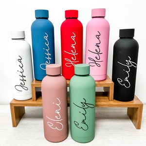 Stainless Steel Water Bottle, Stocking Filler, Insulated Bottle, Personalised Travel Mug, Christmas Gift, Water Bottle, Drink Bottle, Mugs