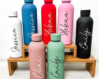 Edelstahl Wasserflasche, Strumpffüller, Thermoflasche, personalisierter Reisebecher, Weihnachtsgeschenk, Wasserflasche, Trinkflasche, Tassen