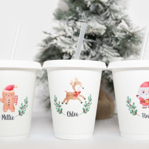 Personalised Christmas Children&#39;s Cup, Kids Xmas Cup, Personalised Kids Christmas Cup, Stocking Filler for Kids, Christmas Eve Box Fillers