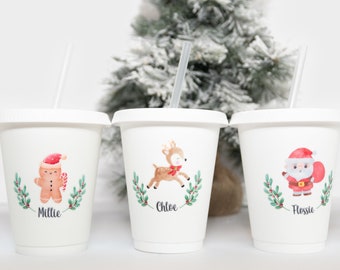 Personalised Christmas Children's Cup, Kids Xmas Cup, Personalised Kids Christmas Cup, Stocking Filler for Kids, Christmas Eve Box Fillers