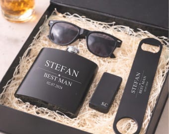 Personalised Best Man Groomsman Gift Box, Will You Be My or Thank You For Being My Best Man, Groomsman, Father of Bride, Usher,