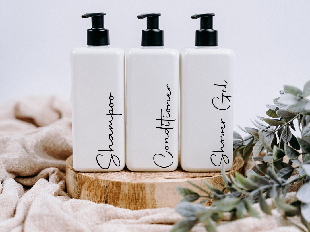 Shampoo and Conditioner Bottles, Refillable Shampoo Bottles, Reusable