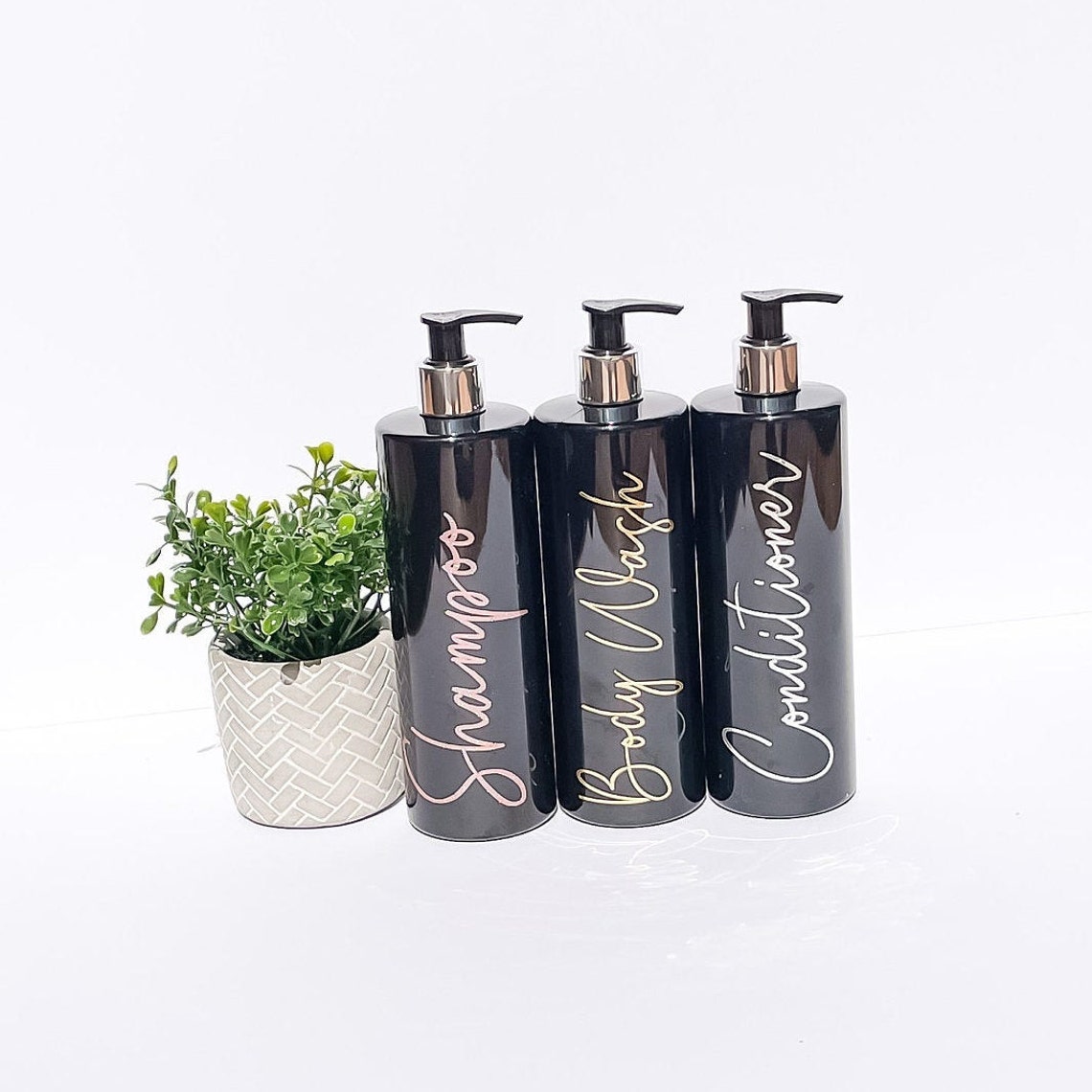 Shampoo and Conditioner Bottles Refillable Shampoo Bottles Etsy