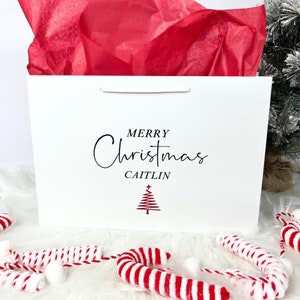 Bolsa de regalo de Navidad personalizada, Bolsa de regalo de Navidad, Bolsas de regalo de Navidad para niños, Bolsas de regalo personalizadas, Regalo de Navidad personalizado, Bolsas de regalo
