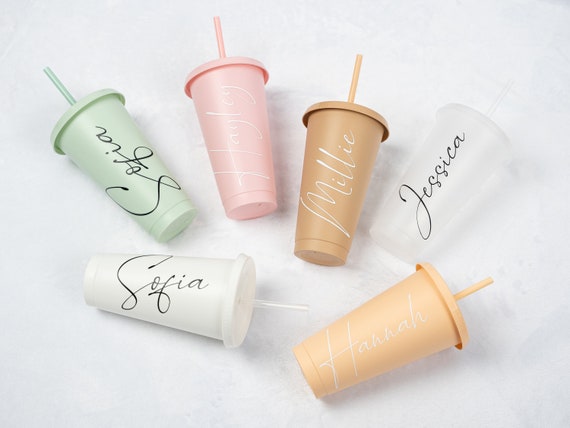 Personalised Cold Cup With Straw, Starbucks Inspired, Party